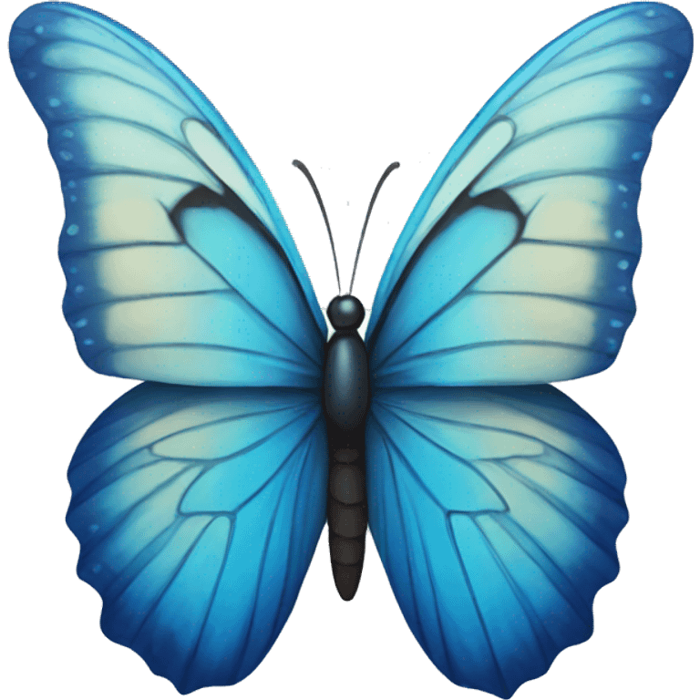 blue butterfly emoji