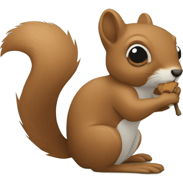 Stick figure squirrel  emoji