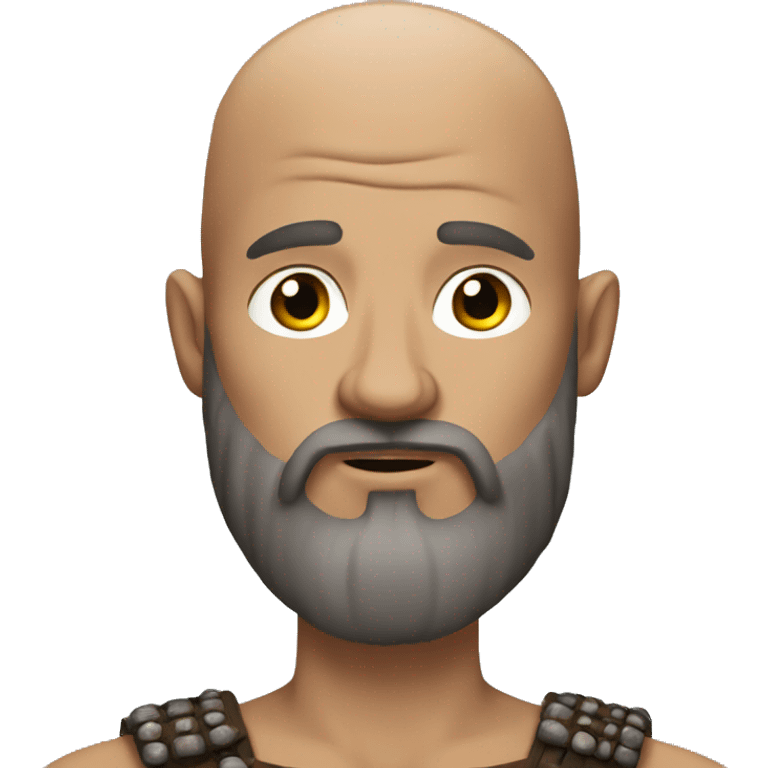 viking without hair and a beard emoji