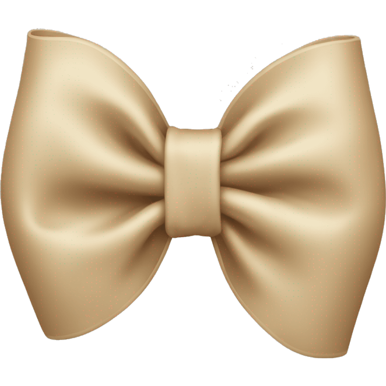 Beige bow emoji