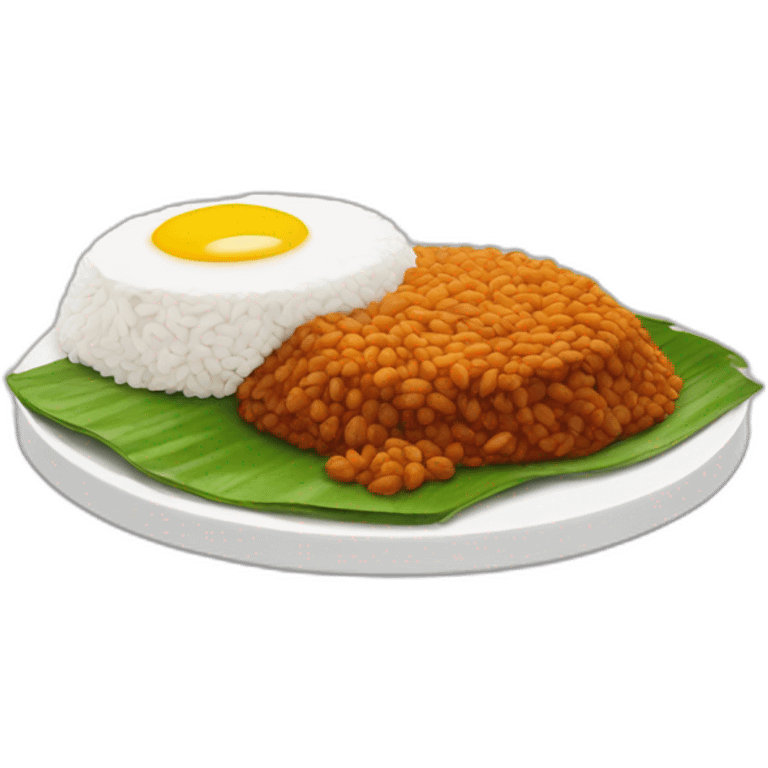 Nasi lemak emoji