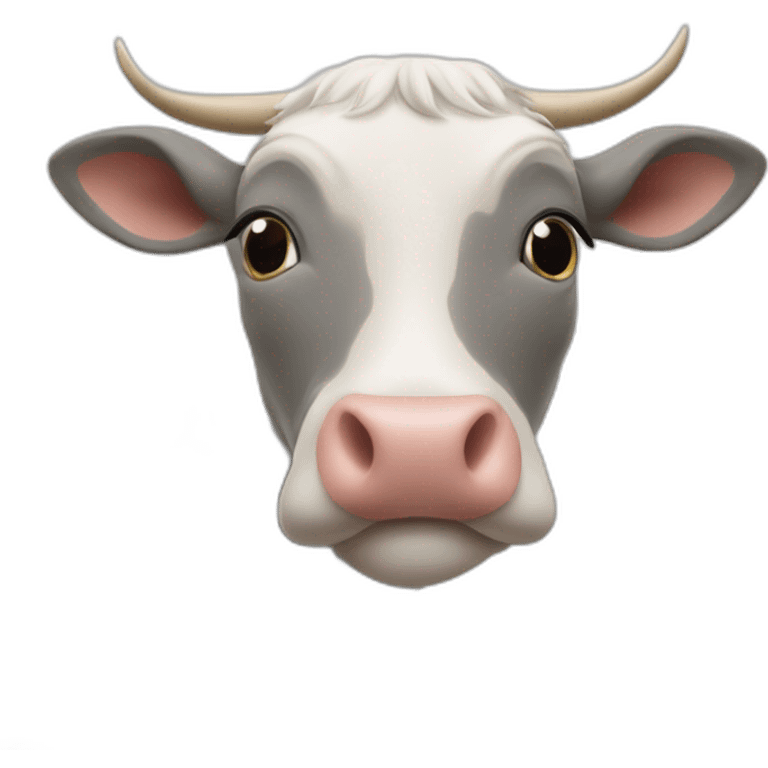 Dauphin avec une vache emoji