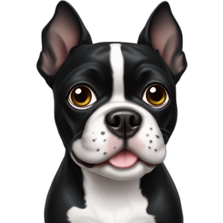 black boston terrier emoji