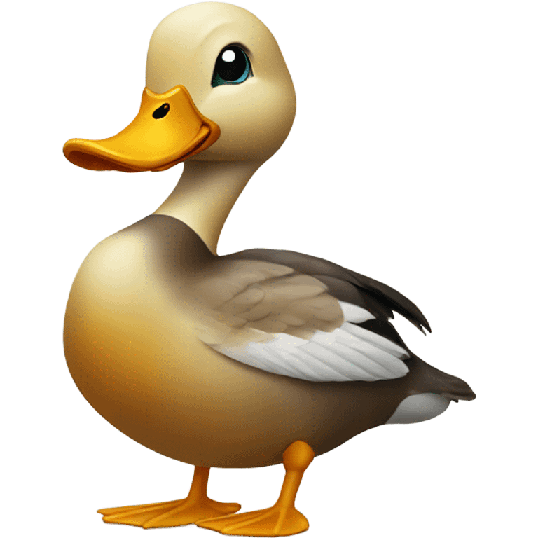 Duck holding ring in beak  emoji