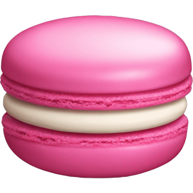 Pink macaroon emoji