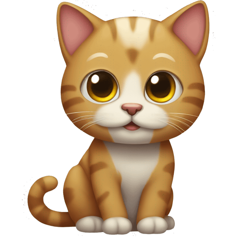 Cute cuddly cat  emoji