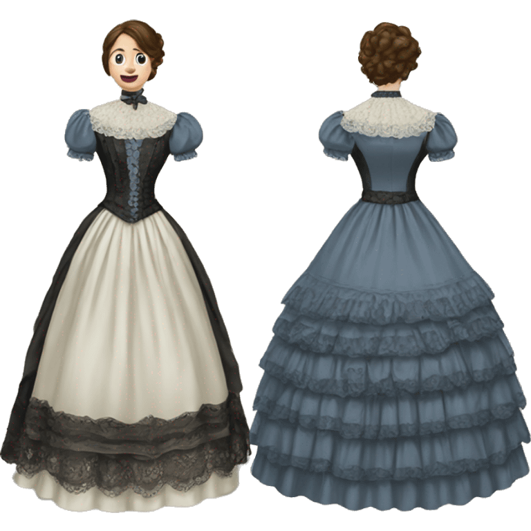 Victorian dress emoji