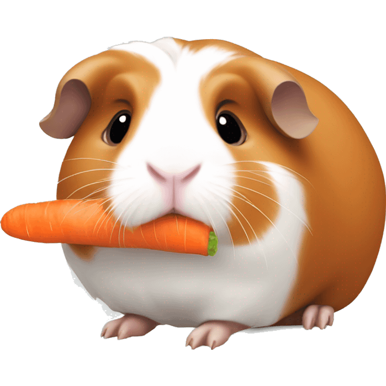 guinea pig eating carrot emoji