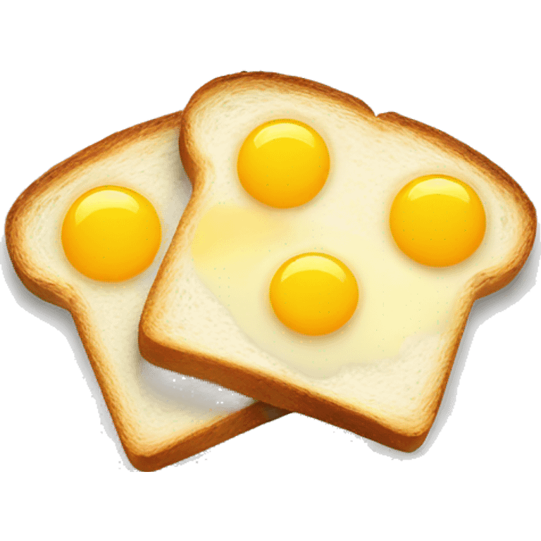 Toast with eggs  emoji