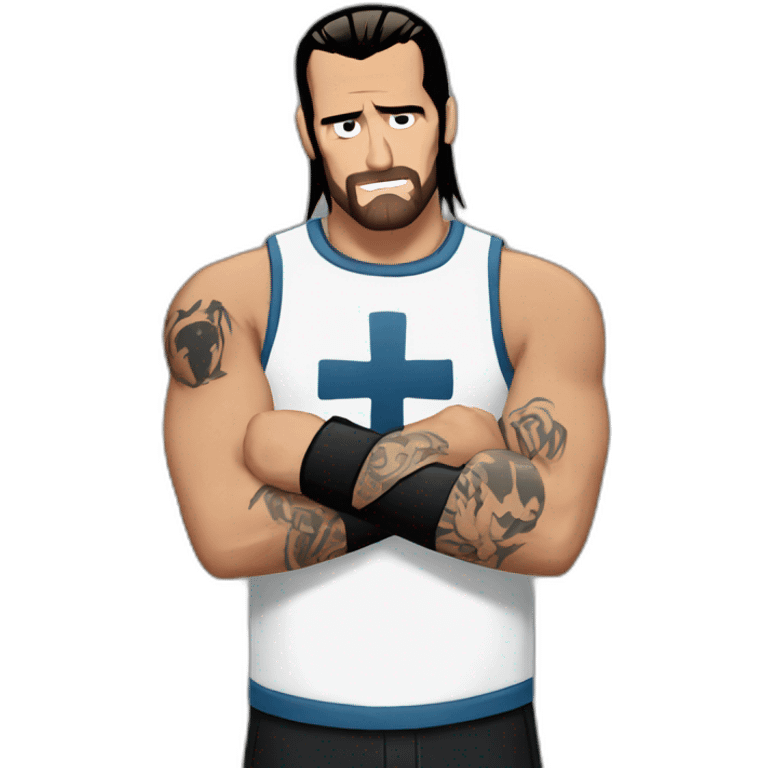 Cm punk cross hand emoji