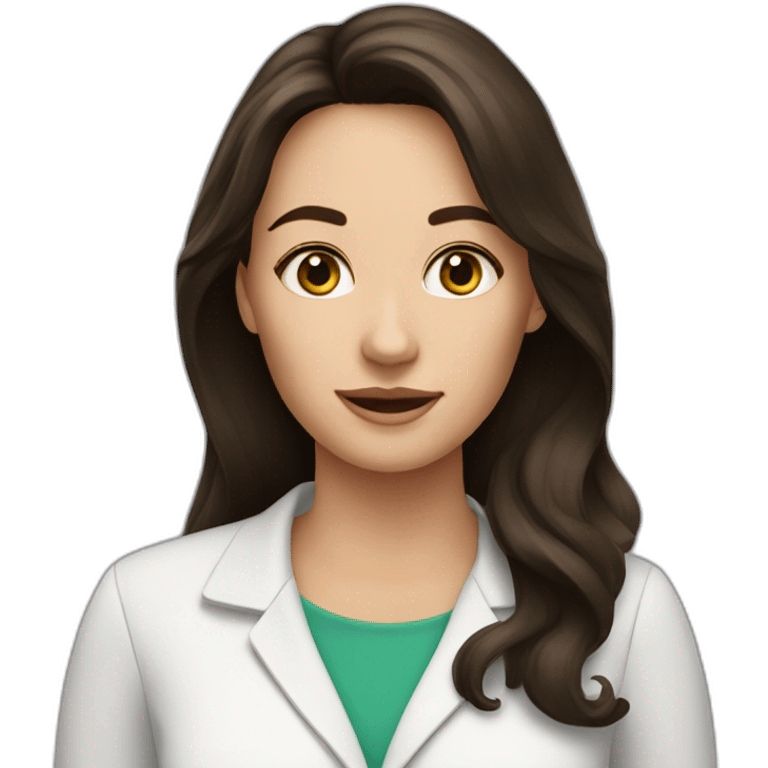 Speech therapist one brunette woman emoji