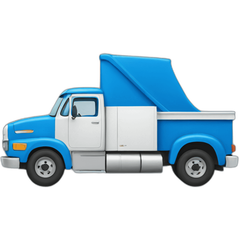 blue truck emoji