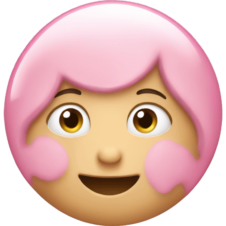 Pink bubble  emoji