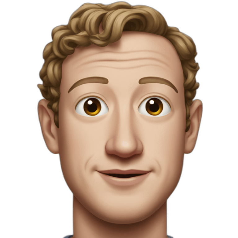 hyperrealistic elon zuckerberg emoji