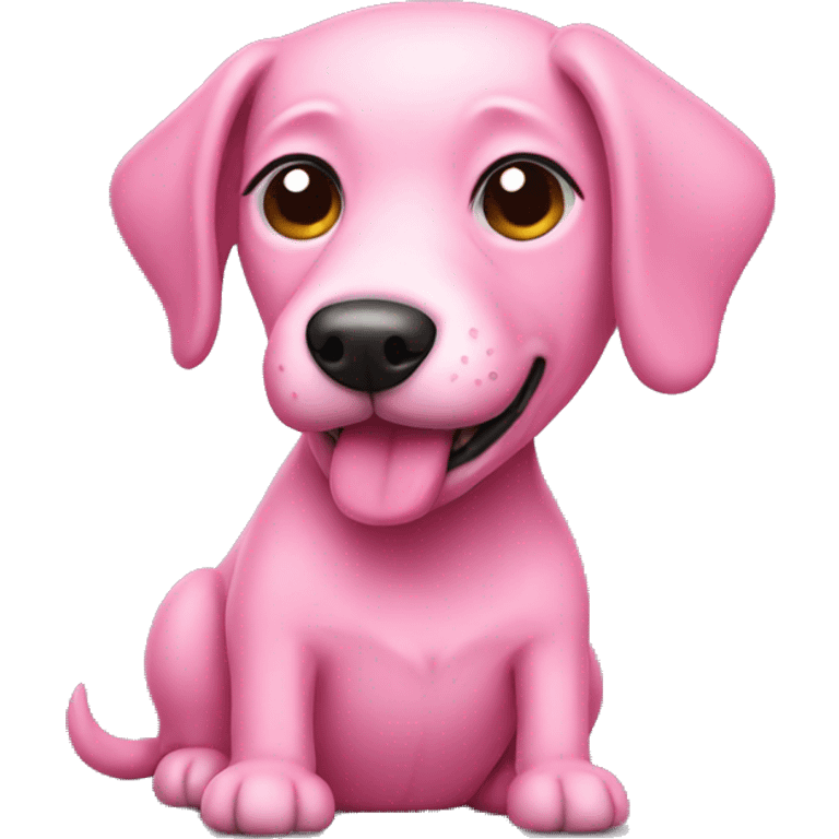 pink dog emoji