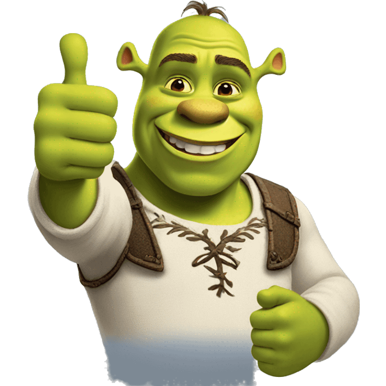 Shrek thumbs up emoji