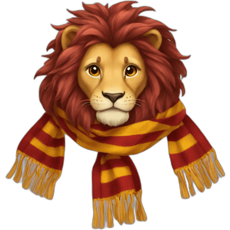 Gryffindor lion scarf hogwarts emoji