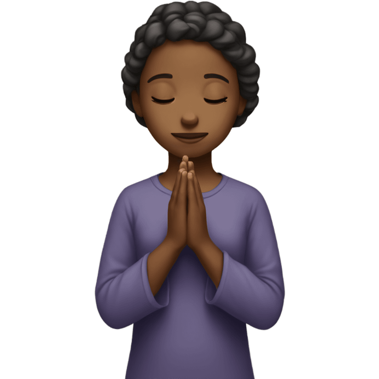 Praying girl emoji