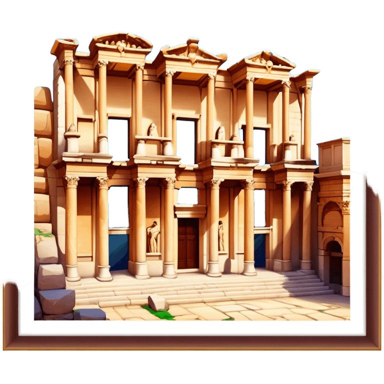 Cinematic Realistic The Library of Celsus Emoji emoji