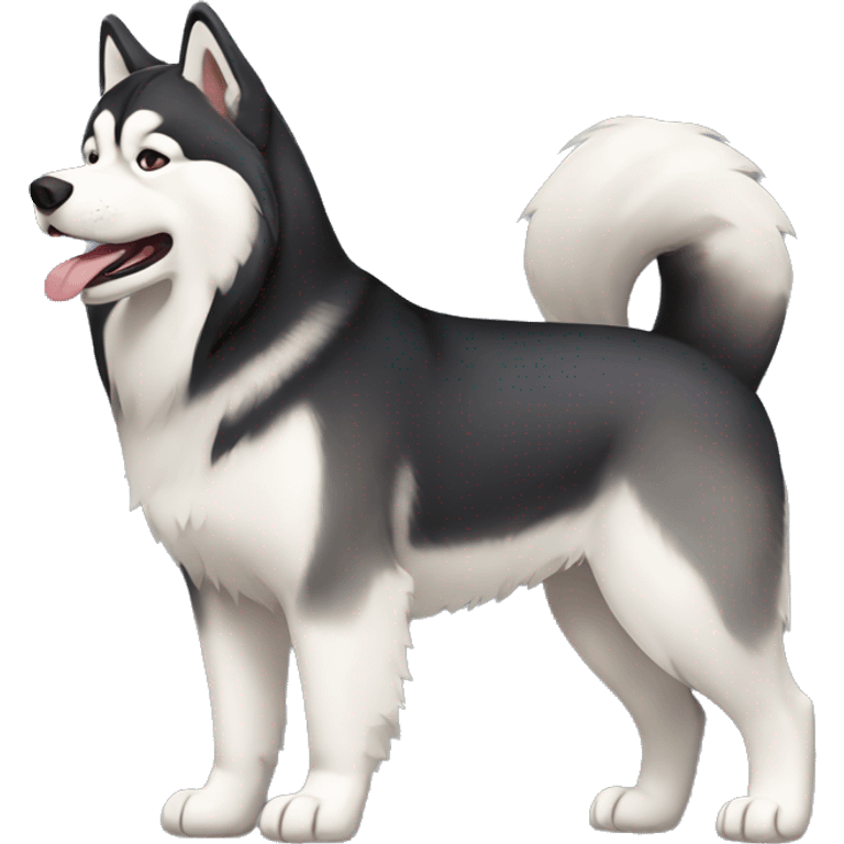 Alaskan Malamute fullbody emoji