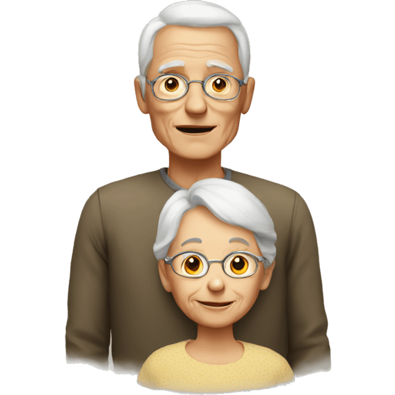 old people and child emoji