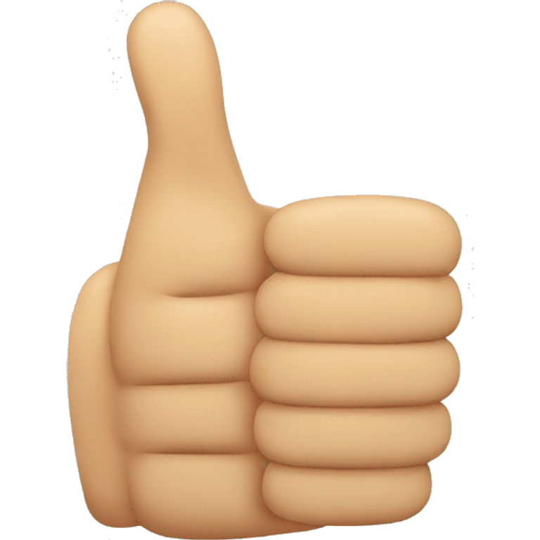 a thumbs up hand with two thumbs and seven fingers emoji