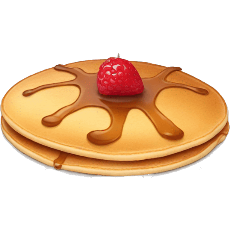 pancake that has been run over emoji