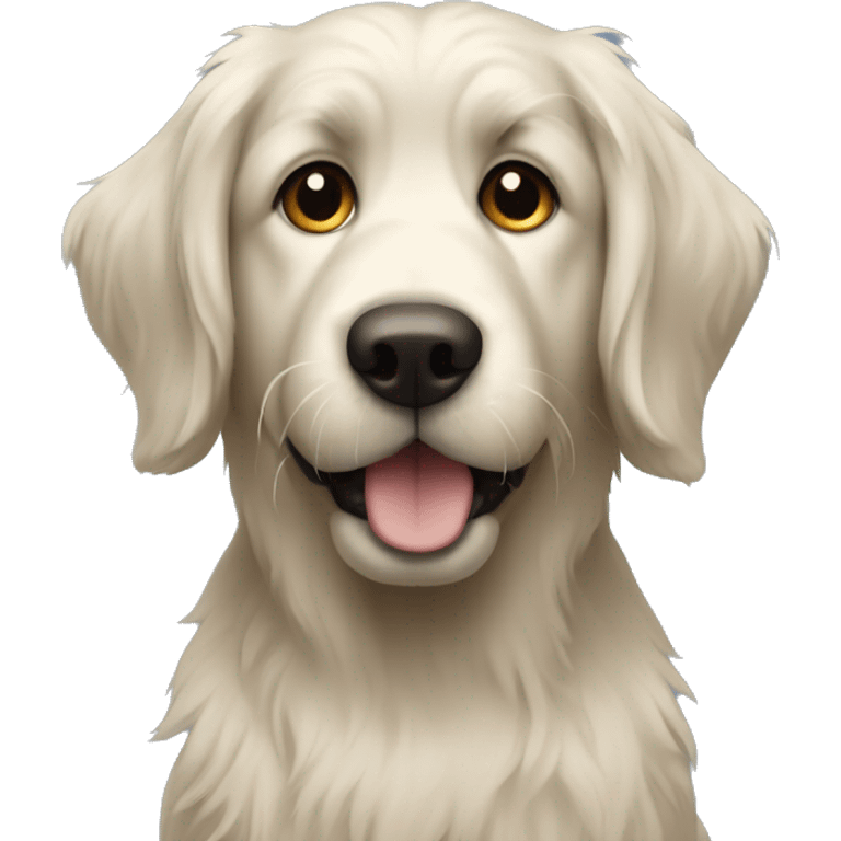 shaggy dog similar to labrador emoji