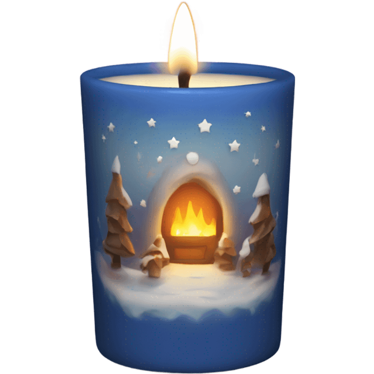 winter vibe candle emoji