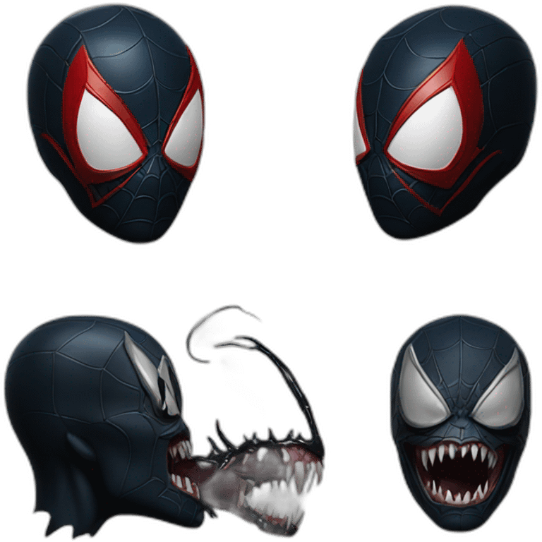 Venom in spider man emoji