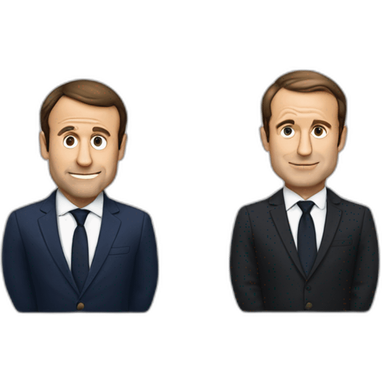 Macron et joe bidon emoji