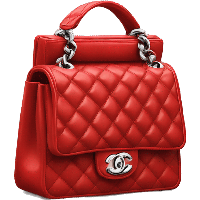 Front Chanel bag Red emoji