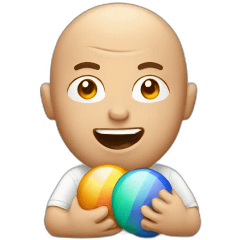 Man playing marbles emoji