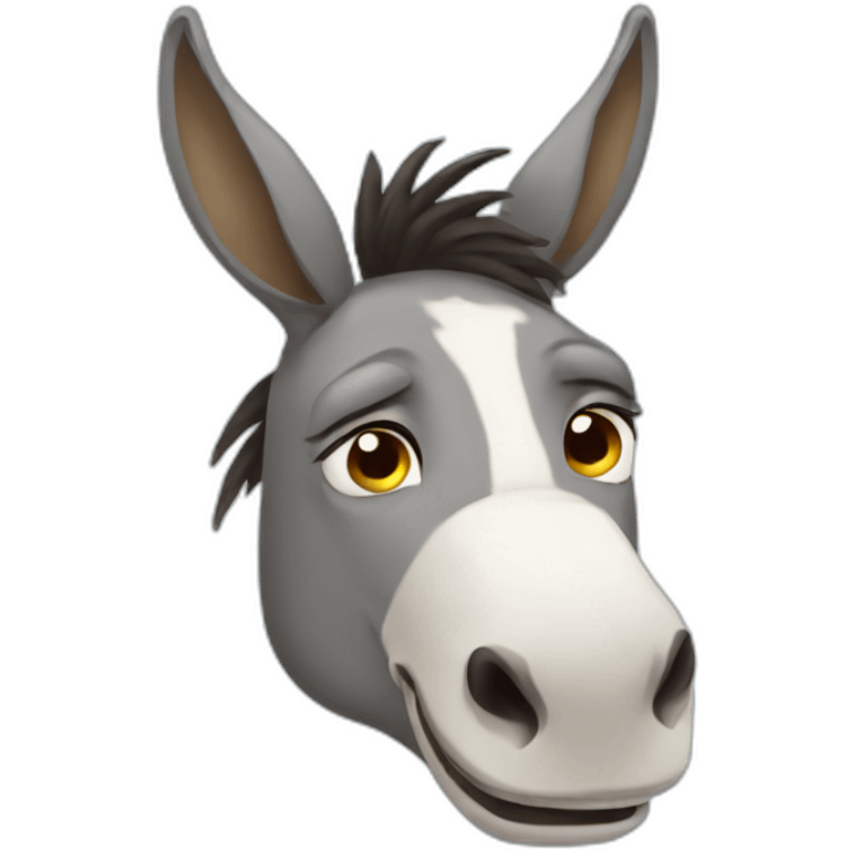 crying donkey emoji