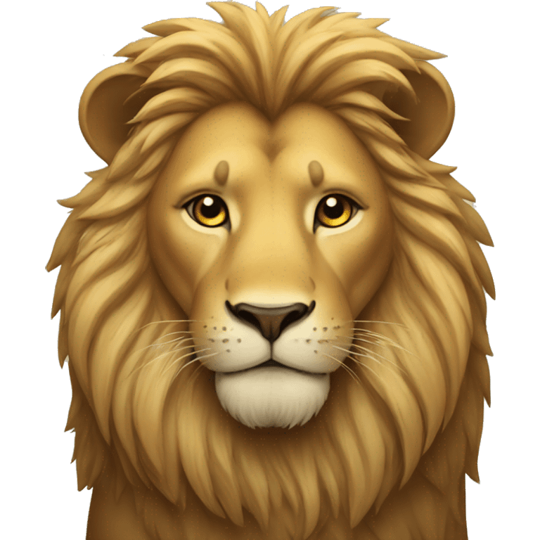 Lion with heart emoji