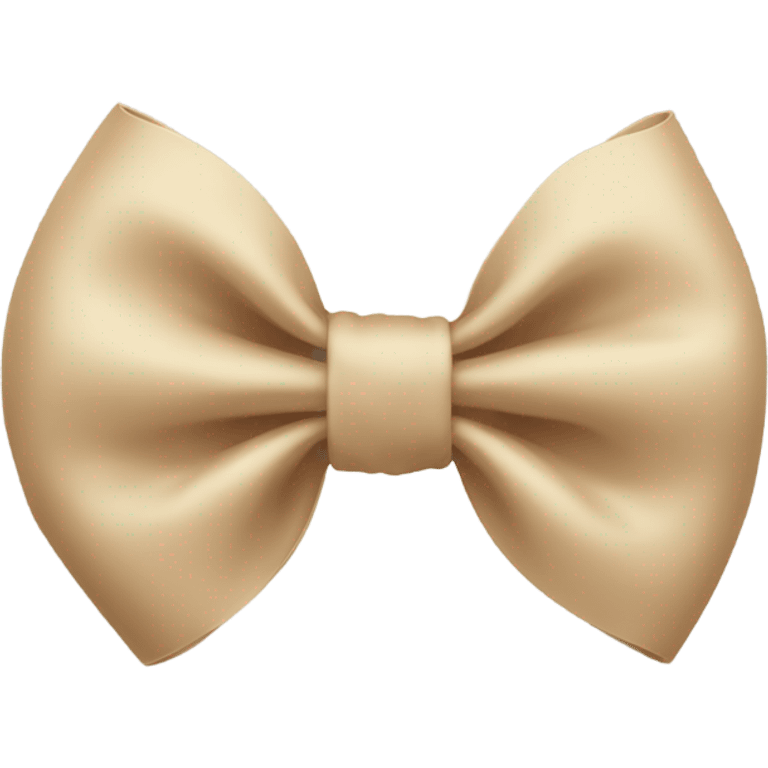 Beige bow emoji