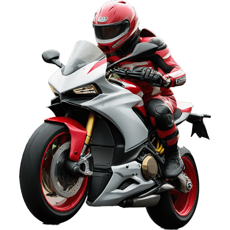 Ducati wheeling front view ￼ emoji