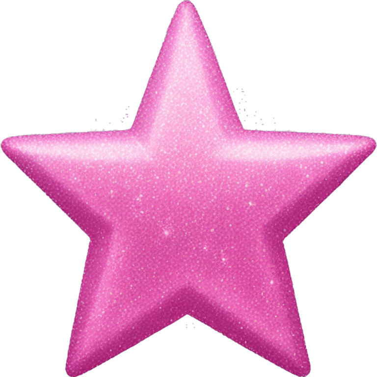 A pink star with glitter  emoji