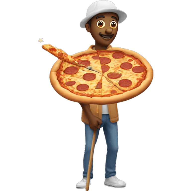 pizza men with magic wand emoji