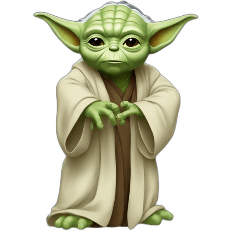 Yoda q fait un dab emoji