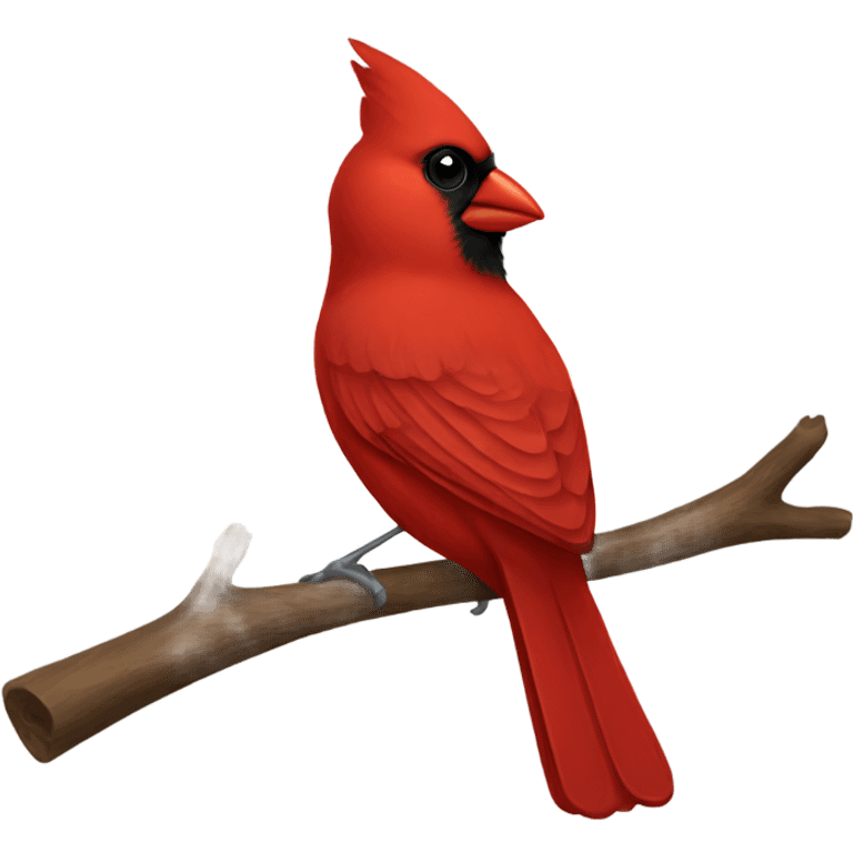 Male cardinal emoji