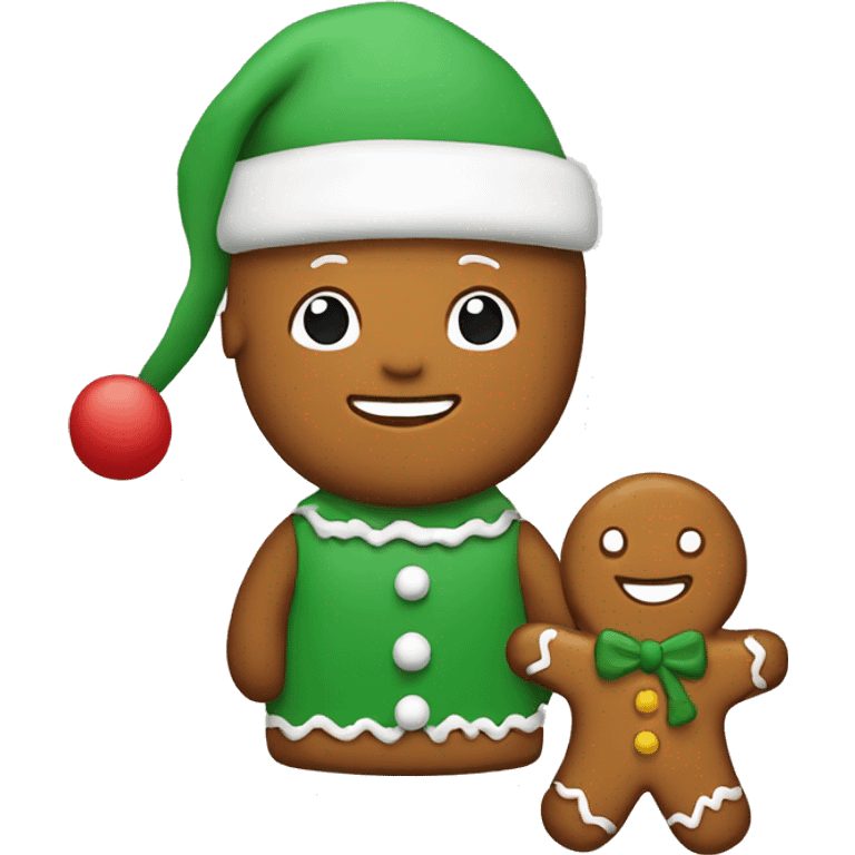 ginger bread christmas emoji