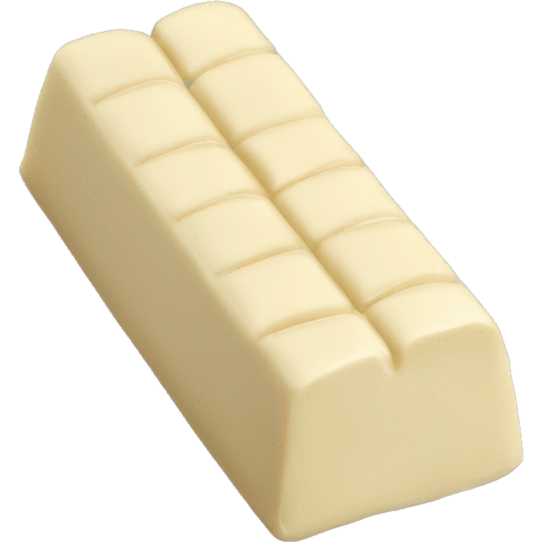 Bar of white chocolate  emoji