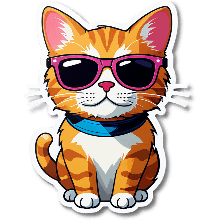 Cat with sunglasses emoji