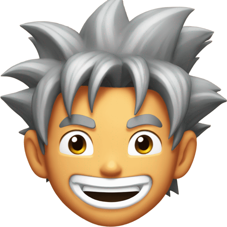 Goku grinning emoji