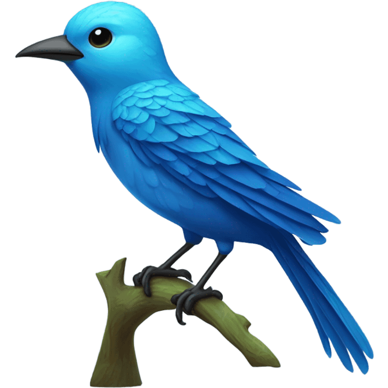 Blue bird emoji