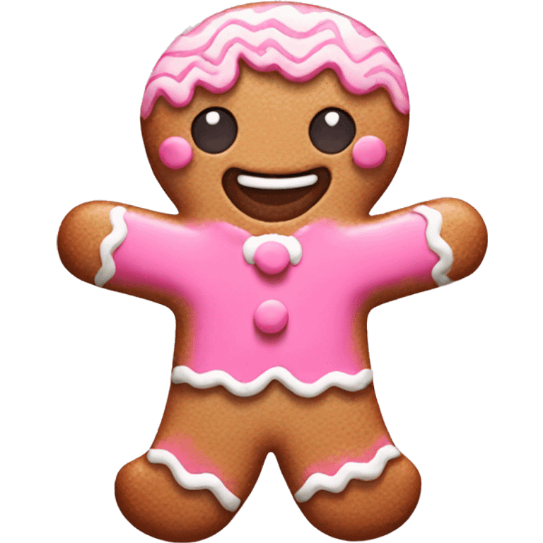 Pink gingerbread  emoji