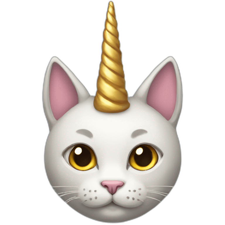 Cat with unicorn horn emoji