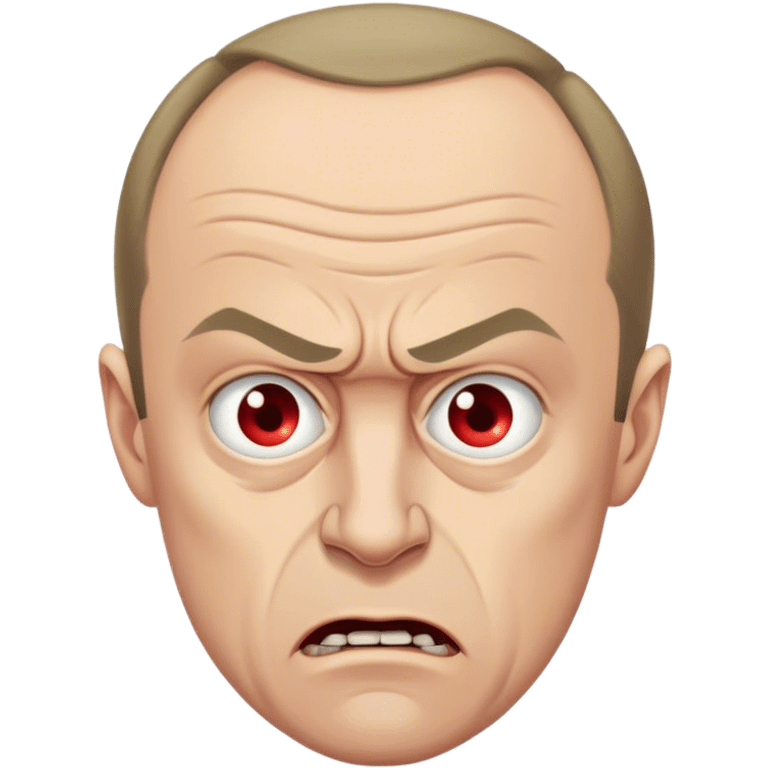 angry Friedrich Merz half body photorealistic picture 8k emoji