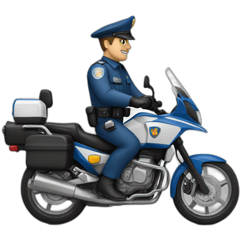 Polizist Motorrad emoji